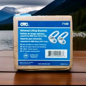 OTC 2pc 4,000lb Universal Chain Lifting Brackets w/ 1/2" Holes #7100 Factory Box
